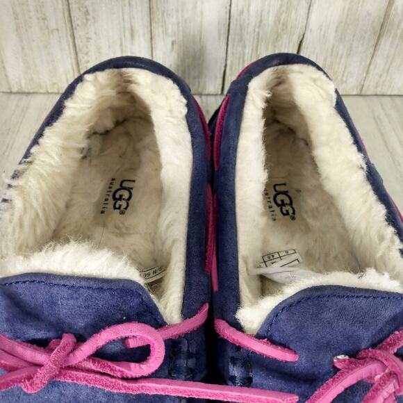 UGG Blue and Pink Women's Moccasins - Picture 8 of 13